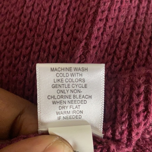 Burgundy Short Sleeve Open Front Cardigan w/ Belt - Picture 8 of 8